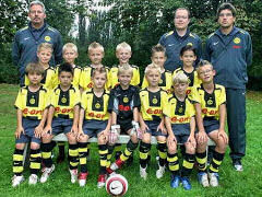 Internationales F-Jugend-Turnier beim Mariendorfer SV 06, Mannschaftsfoto Borussia Dortmund